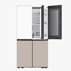 [삼성] BESPOKE AI 하이브리드 4도어 냉장고 875L 새틴화이트/새틴베이지 (오토오픈도어)