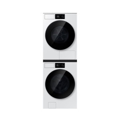 [삼성] 비스포크 AI 원바디 세탁기 24kg + 건조기 20kg + 상단 설치 키트 (화이트)
