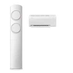 [삼성] AI Q9000 2in1 에어컨 19평형+6평형 (화이트/베이지)