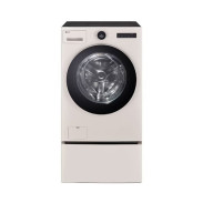[LG] 트롬 오브제컬렉션 워시콤보 세탁기 25kg + 건조기 15kg + 키높이 수납함 (네이처 베이지)