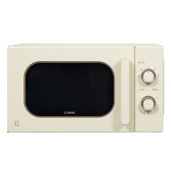[쿠오레] 레트로 전자레인지 20L (크림 베이지)