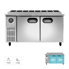 [스타리온] 직냉식 1/3밧드 김밥토핑 냉장고 381L (내부스텐)